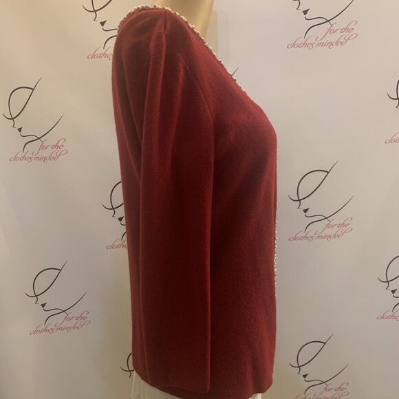 Emma James. Sz PM. 2 piece sweater set. Beaded. Angora/silk/nylon blend. B89 - Picture 6 of 7